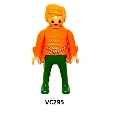 Figurine Kinder (2025) - Série: Dc Playmobil / N° 5 - Aquaman ( Vc295 / Vc-295 ) Avec Bpz