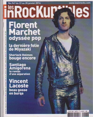 Les Inrockuptibles 947 Florent Marchet Miyazaki Vincent Lacoste Santiago Amigorena  Solene Rigot