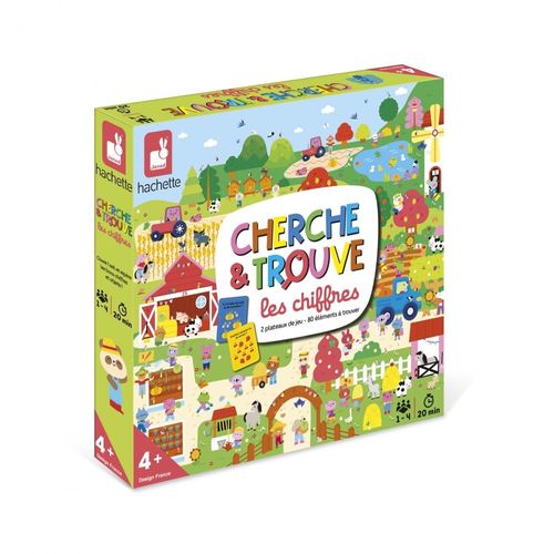Jeu D'observation Cherche Et Trouve Les Chiffres - Janod