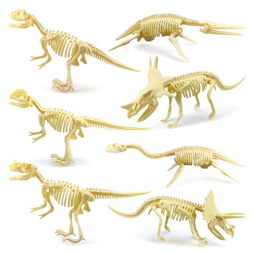 Squelette De Dinosaure En 3d,Artisanat À Faire Soi-Même,Puzzle 3d,Jouet Éducatif Pour Enfants,Jouets Stem Pour Adultes - Type Yellow
