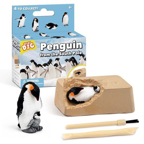 Penecoltoys-Creuser Du Plâtre Pour Enfants,Pingouins De Nuit,Modèle De Dinosaure,Exploration Scientifique,Jouet Minier,Puzzle Éducatif,Cadeaux,1 Pièce #A
