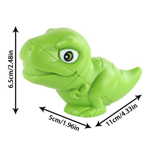 Cube Magique De Dinosaure Pour Enfants,Jouet Stem,Puzzle De Vitesse,Teaser Le Cerveau,Jouets D37pour Garçons - Type Vert