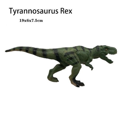Jouet En Plastique Dinosaure,Modèle De Simulation Tyrannosaure Rex Triceratops,Jouet Animal Pour Garçon,Puzzle,Cadeau De Reconnaissance - Type Vert Militaire
