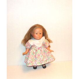 Doudou poupée rose fleurie Corolle, Vintage Doudou poupée rose fleurie Corolle, Vintage