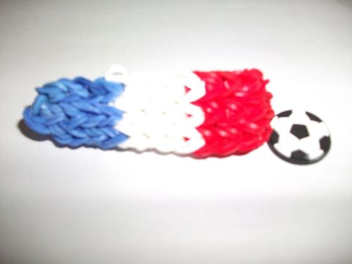 Bracelet Loom Bands Drapeau France