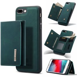 Portefeuille Coque Pour Iphone 8 Plus Amovible Étuis Antichoc Rabat Housses Avec Fente Carte - Pu Cuir Portefeuille Etui En Pu Coque Pour Iphone 8 Plus - Vert