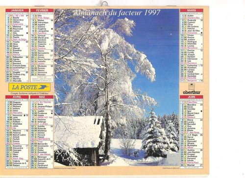 Almanach Du Facteur 1997 Belledone Au Col Luitel/Vallée De Manigod Et Massif De La Tournette