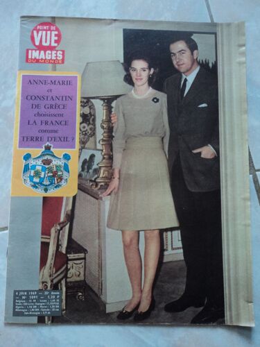 Point De Vue Du6/6/1969 No 1091 Bonaparte Wyse Constantin Anne Marie Gréce Exil