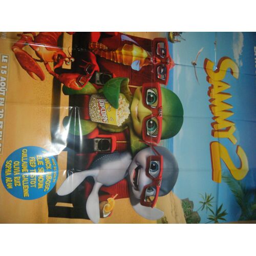 Sammy 2 - Ben Stassen - Affiche De Cinéma Préventive Pliée Format 120x160 Cm
