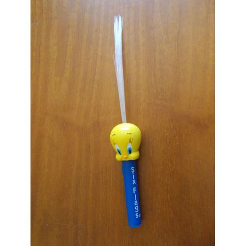 Figurine Titi Tweety Sur Baton Lumineux Fibre Optique
