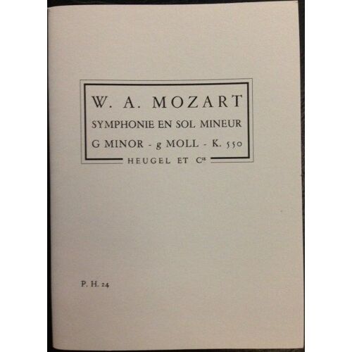 Mozart Symphonie En Solm K550