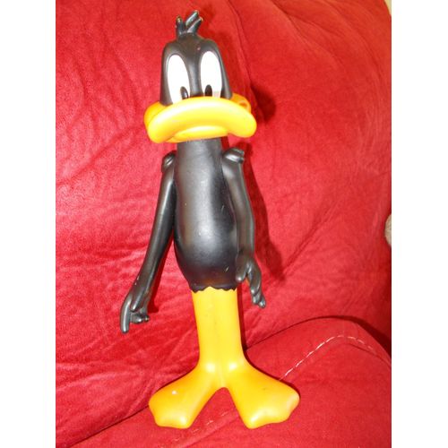 Statuette Daffy Duck 22 Cm En Plastique, Warner Bros 1990, Bras Articulés