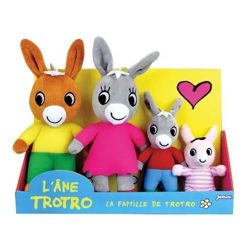 Coffret Peluche Trotro Et Famille +/- 15 Cm - Jemini - Trotro, Sa Maman, Son Papa Et Sa Petite S?ur.