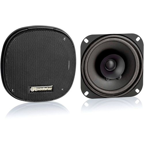 Haut-Parleurs de Voiture 10cm Coaxial, Audio à 2 Voies 2 Haut-Parleurs, PMPO 30W, 30W, Noir, Roadstar, PS1015