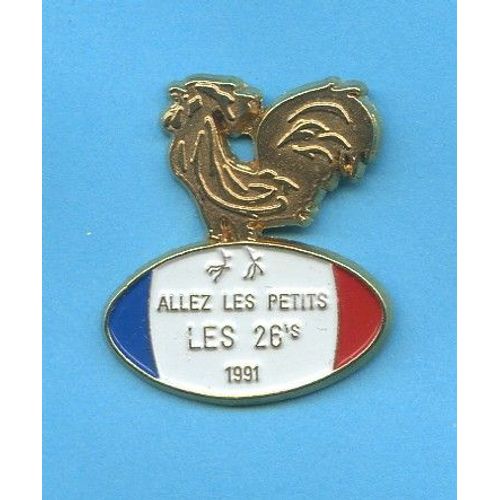 Pins  Rugby Coupe Du Monde 1991 Allez Les Petits  Coq      Fr536