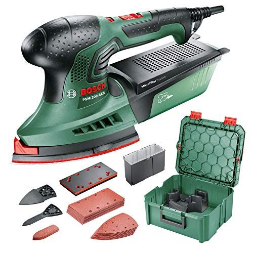 Ponceuse Multi Bosch PSM 200 AES 200W + SystemBox (06033B6002)