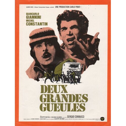 Deux Grandes Gueules, Synopsis, Sergio Corbucci, Avec Giancarlo Giannini, Michel Constantin