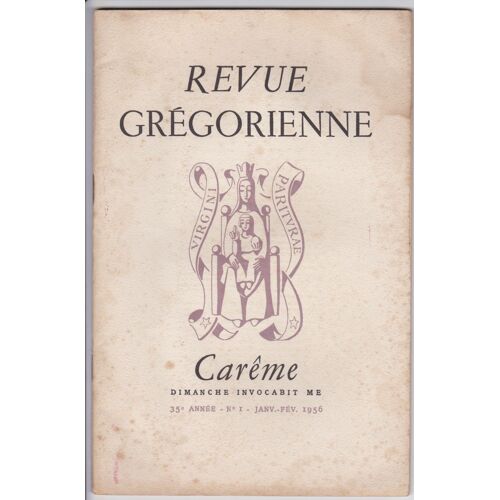 Revue Grégorienne 1 - Carême