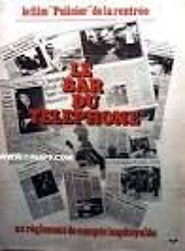 Le Bar Du Téléphone - Claude Barrois - Daniel Duval - Christophe Lambert - Affiche De Cinéma Préventive 60x80 Cm