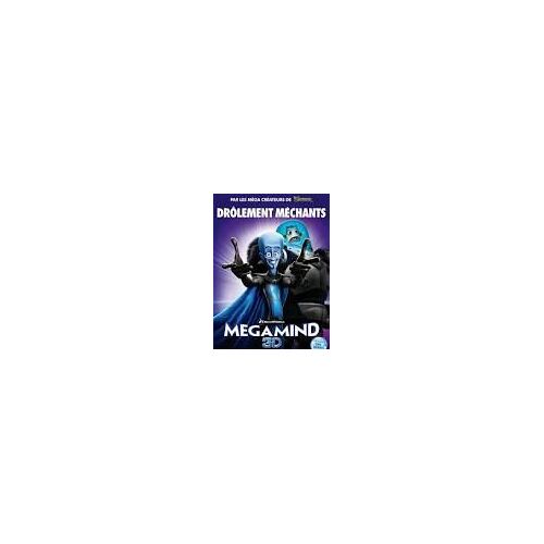 Megamind - Dreamworks - Kad Merad - Affiche De Cinéma Pliée 60x160 Cm