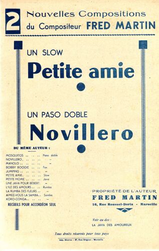 Fred Martin - Petite Amie (Slow) - Novillero (Paso Doble)