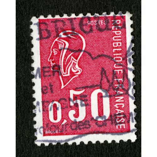 Timbre Oblitéré Marianne, Postes, République Française, 0.50
