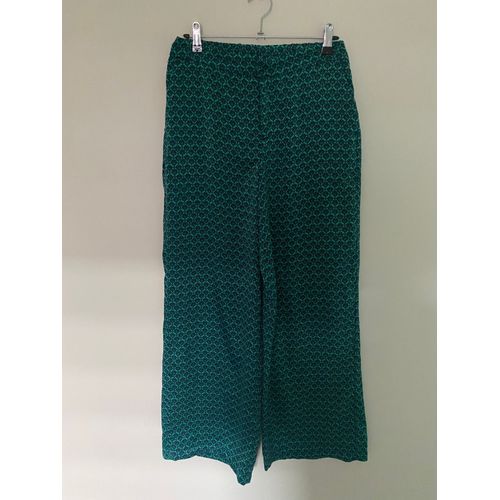 Pantalon Vert À Motifs Gémo Taille 38