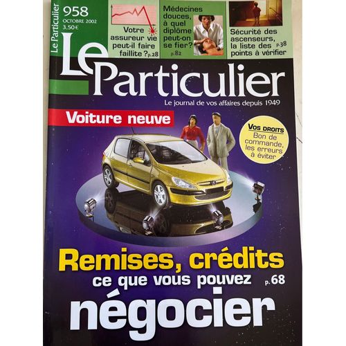 Magazine Le Particulier N 958, Octobre 2002