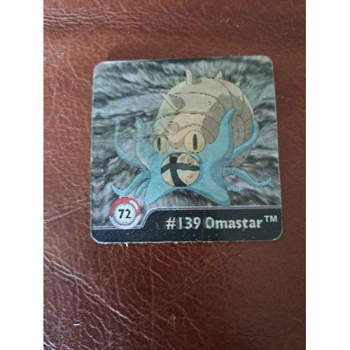 Carte Hologramme Pokémon N°72 Omanyte/138 & Omastar/139 - Artbox 1999 Collection Pokémon "Gotta Catch Email!" Authentique - Hologramme Rare !