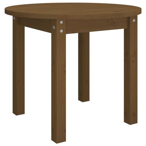 vidaXL Table basse Marron miel Ø 55x45 cm Bois massif de pin