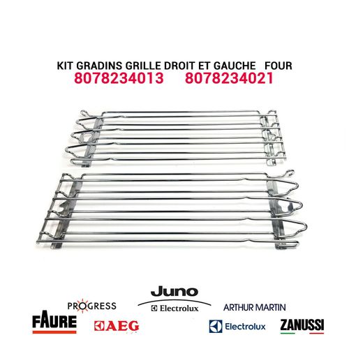 Kit gradins grille droit gauche - 8078234013 - 8078234021 - Four Electrolux AEG