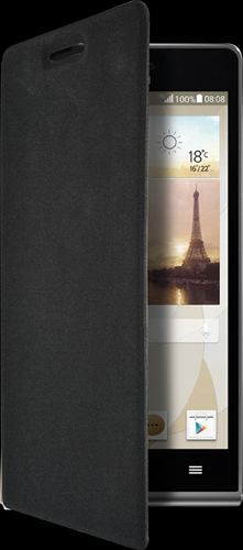 Etui folio noir avec rabat pour Huawei G6 4G
