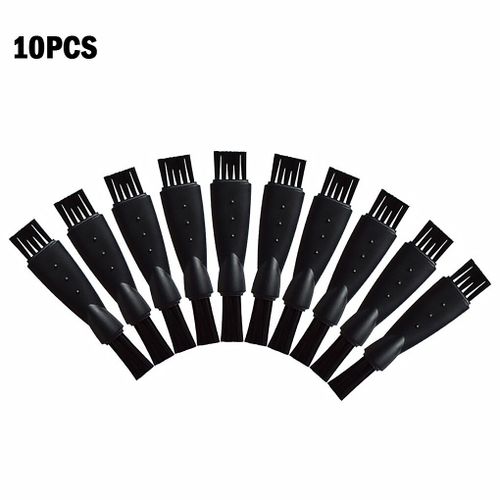 Brosse de nettoyage, accessoire de rasoir électrique en plastique Nylon, Mini brosse pour enlever la poussière 10 pièces