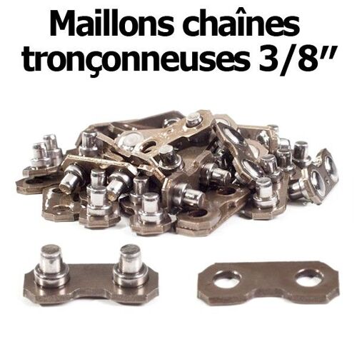Maillons de chaîne tronçonneuse 3/8"  X 10