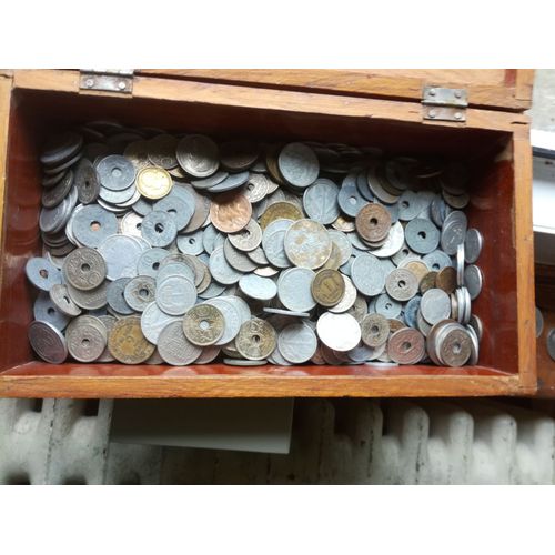 Lot Monnaies Françaises Poids Net 1 Kilo D'avant 1960