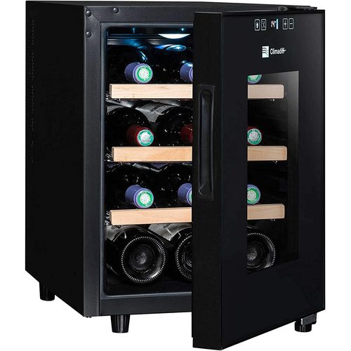 Cave à vin Climadiff CC12 - 34.5x46x48 cm (lxpxh) - 31 litres - classe G - noir