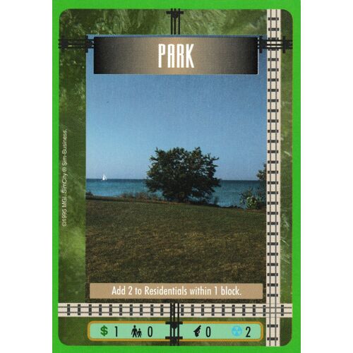 Carte - Sim City - The Card Game - Park - Vo