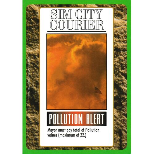 Carte - Sim City - The Card Game - Courier Pollution Alert - Vo