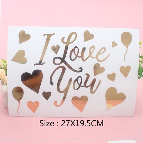 27.5X19.5CM 21 - Autocollant de ballons transparents à faire soi-même, décorations de fête d'anniversaire et de mariage, lettre licorne espagnole, DIY bricolage