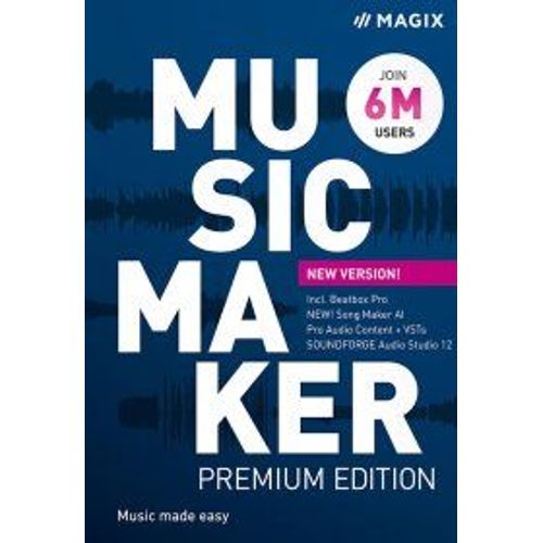 Music Maker 2022 Premium - Logiciel En Téléchargement - Pc