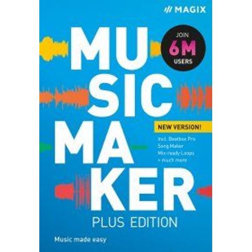 Music Maker 2022 Plus - Logiciel En Téléchargement - Pc