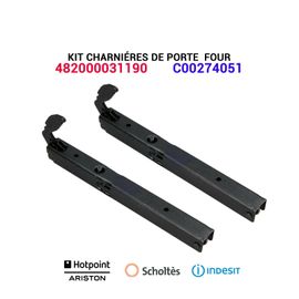 Kit Charnières de porte - C00274051 - Four SCHOLTES HOTPOINT ARISTON