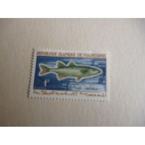 Timbre "Mauritanie :Mugil Cephalus".