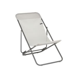 Fauteuil Relax De Jardin Pliant Transatube 2 Ultra Compact 4 Positions Beige Seigle Lafuma - L'unité