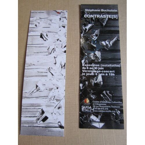 Signet 14.5 X 4.5 Cm : Exposition Stéphanie Buchstein, Contraste(S); Toulouse