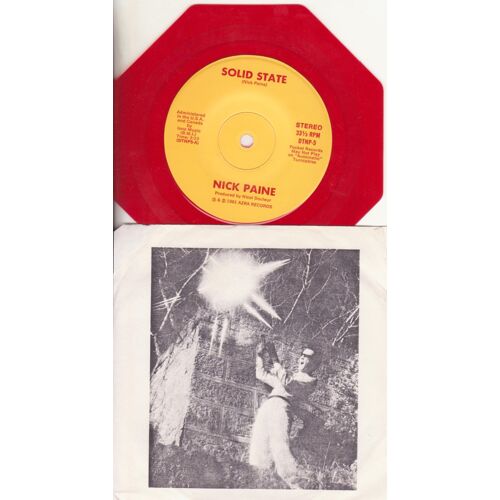 5" Solid State / California Beaming Usa Octogonal Shaped Red Vinyl