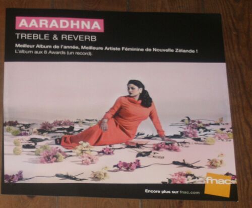 Plv Souple 30x30cm Aaradhna Album Treble & Reverb Meilleure Artiste Féminine De Nouvelle Zelande