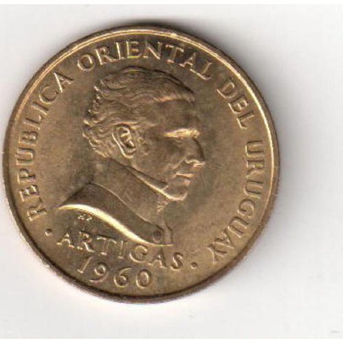 Pièce 10 Centesimos : Uruguay. 1960