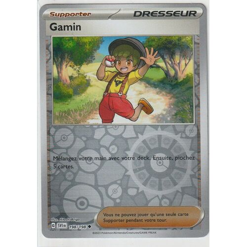 Carte Pokémon - Gamin - 198/198 - Reverse - Ecarlate Et Violet -