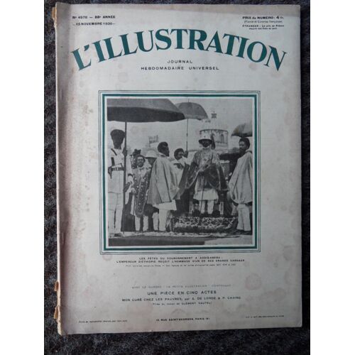 Hebdomadaire L'illustration N°4576 Du 15 Novembre 1930